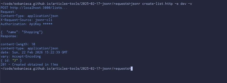 jsonr with env