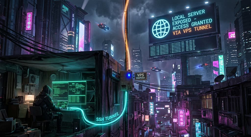 tunnelr: expose local ports through a cheap VPS